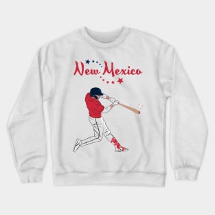 New Mexico USA Baseball Crewneck Sweatshirt